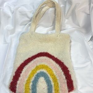 Free People wool blend rainbow boho one size lined bag